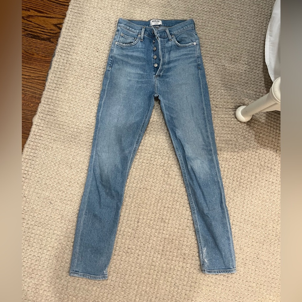 Agolde high rise skinny jeans